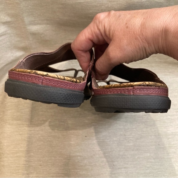 MERRELL Sz 9 Around Town Thong Slip On Neutral Colour Block Sandals - Picture 8 of 14